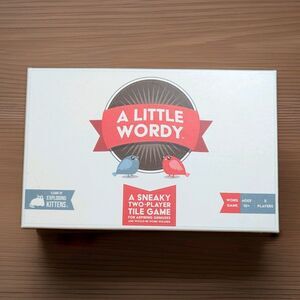 A Little Wordy Game by Exploding Kittens - 2 Player Tile Word Game (Complete)